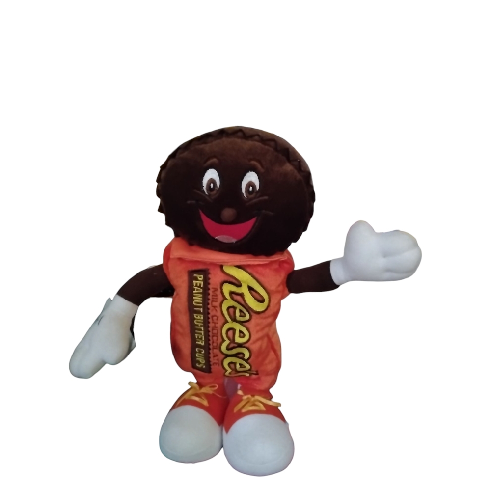 Hershey's Reese's Peanut Butter Cup Plush Toy Brown/Orange Moveable Arms-Leg 11"